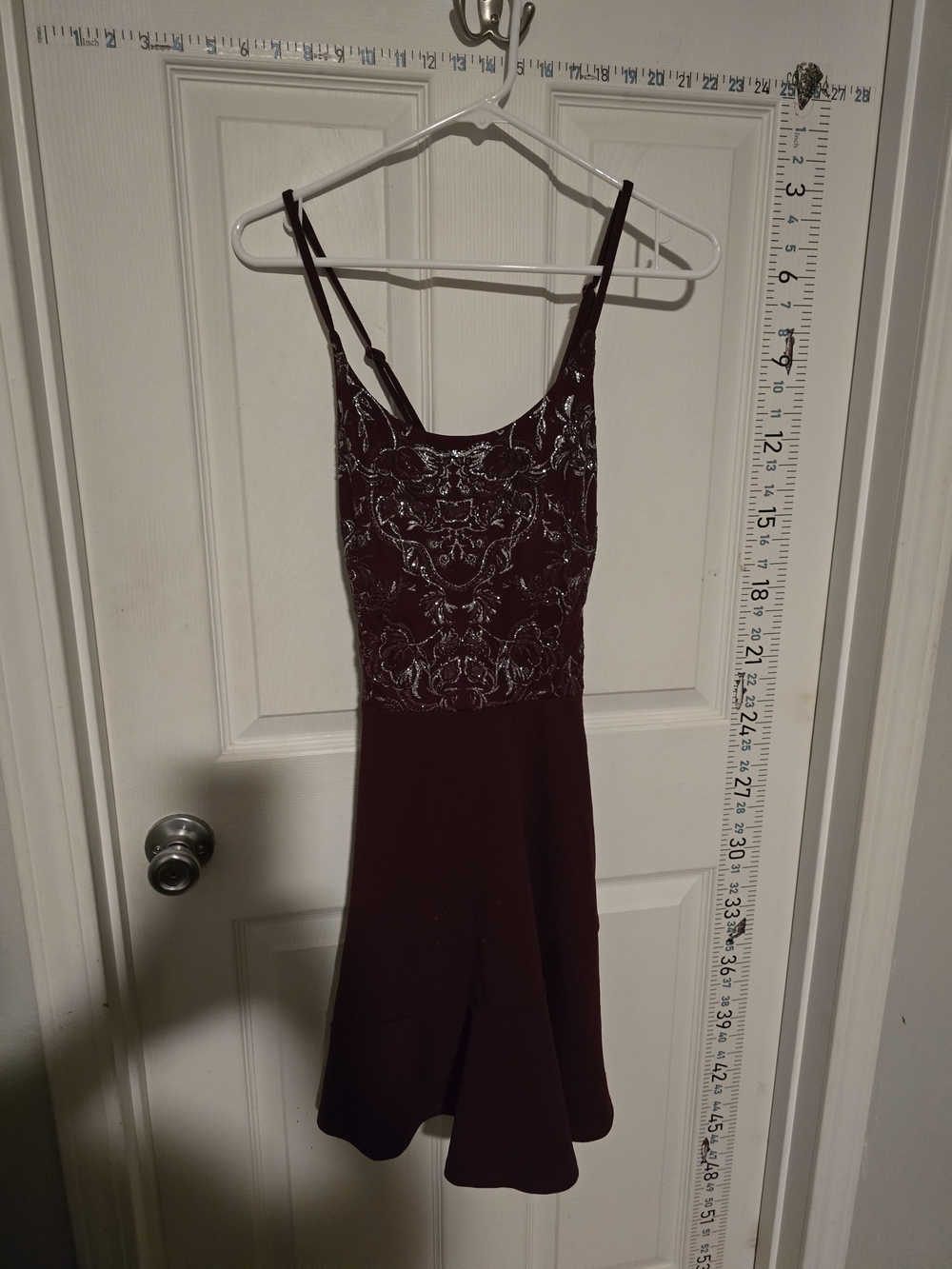 Speechless Burgundy Home Coming Mini Dress